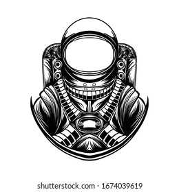 Illustration Astronaut isolated on a white background, creative design, creative illustration.