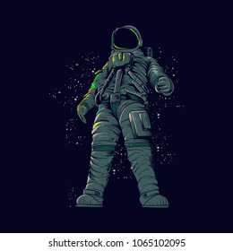 illustration of an astronaut on the space
