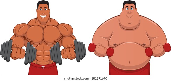 Bodybuilding Cartoon Images, Stock Photos & Vectors 