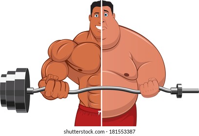 Illustration: the athlete and the Fatman
