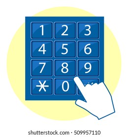 Illustration of ATM Dial Pad