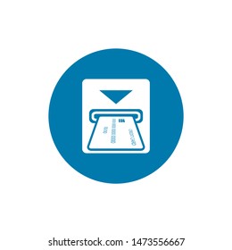 Illustration of atm icon on white background