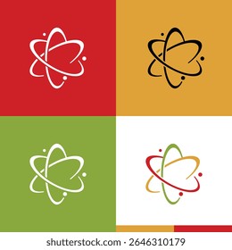ilustração do logotipo do símbolo atom