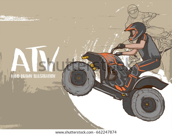 Illustration Atv On Background Design Stock Vector Royalty Free 662247874 5178