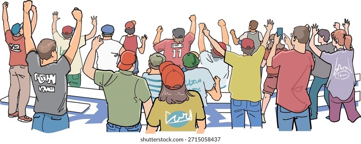 Abbildung des Publikums von hinten.