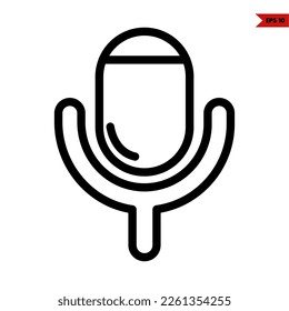 ilustración del icono de línea de audio 