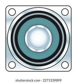 Illustration of an audio tweeter loudspeaker