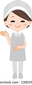 Illustration of an aunt to introduce