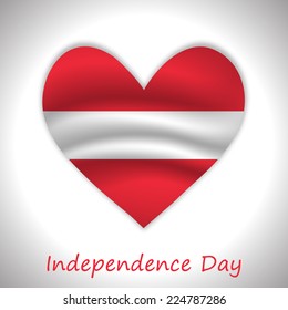 Illustration of Austria Flag For Independence Day of Austria