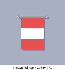 Illustration of Austria flag Template