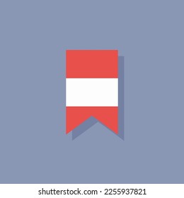 Illustration of Austria flag Template