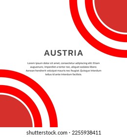 Illustration of Austria flag Template