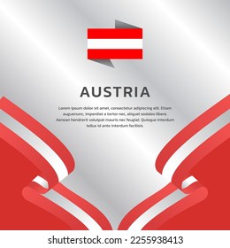 Illustration of Austria flag Template