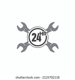illustration of auto mechanic, vector art.