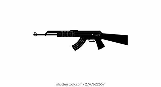 illustration of an automatic firearm