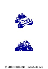 Illustration of Automobile, Cars, and vehicle vector templates