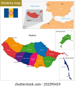 Illustration of the autonomous region of Madeira 