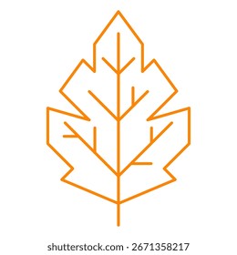 Illustration des Herbstblattes. Dekoratives, fallendes Laub.