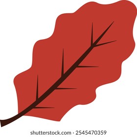 Illustration of Autumn Leaf Stylized Leaves