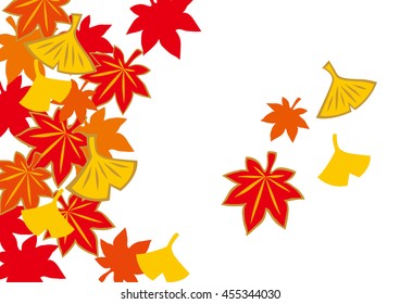 Illustration of autumn leaves