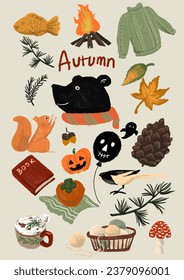  an illustration of the autumn mood
