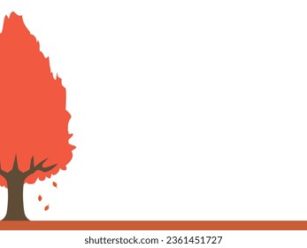 Illustration of autumn tree background