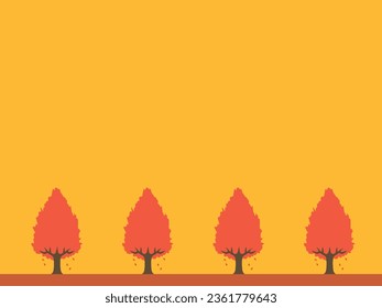 Illustration of autumn tree background