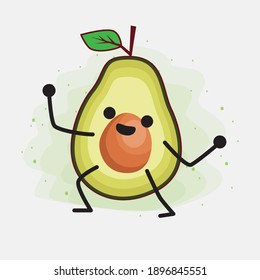 Eine Illustration von Avocado Cute Vector