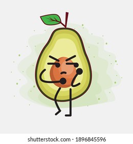 Eine Illustration von Avocado Cute Vector