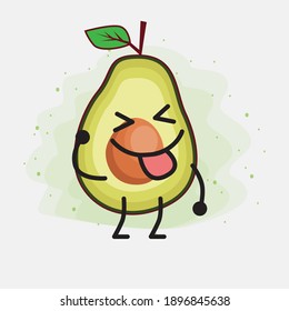 An illustration of Avocado Cute Vector Character
