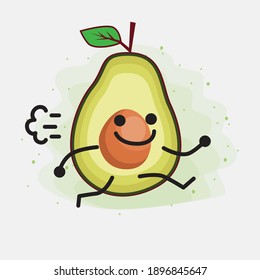 An illustration of Avocado Cute Vector Character