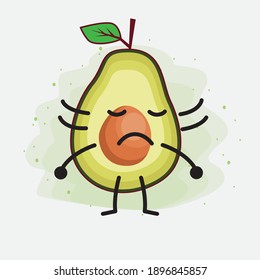 An illustration of Avocado Cute Vector Character