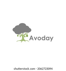 Illustration avocado logo design vector graphic icon symbol plant leaf tree fruit green Day celebrate food drink healthy garden oil water fresh farm business juice