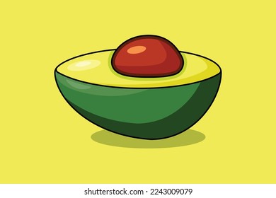 Illustration eines Avocado-Vektordesigns