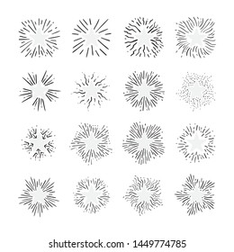 Illustration of Awesome Vintage Starburst for Graphic Elements, Poster, Logo, & Others