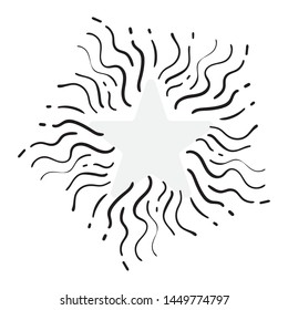 Illustration of Awesome Vintage Starburst for Graphic Elements, Poster, Logo, & Others