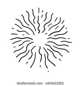 Illustration of Awesome Vintage Sunburst for Graphic Elements, Poster, Logo, & Others