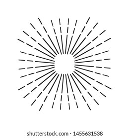 Illustration of Awesome Vintage Sunburst for Graphic Elements, Poster, Logo, & Others