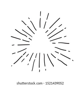 Illustration of Awesome Vintage Sunburst for Graphic Elements, Poster, Logo, & Others