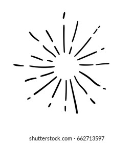 Illustration of Awesome Vintage Sunburst for Graphic Elements, Poster, Logo, & Others