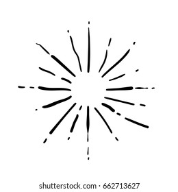 Illustration of Awesome Vintage Sunburst for Graphic Elements, Poster, Logo, & Others