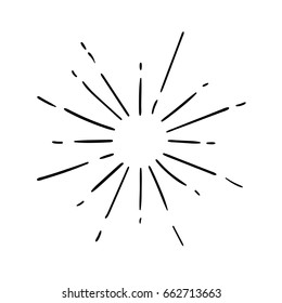 Illustration of Awesome Vintage Sunburst for Graphic Elements, Poster, Logo, & Others