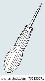 Illustration of the awl tool icon