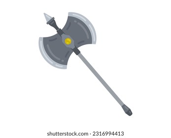 Ilustración de un arma de hacha.