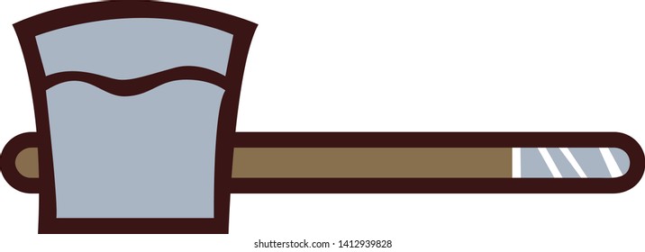 illustration of axe flat icon