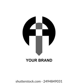 Illustration of Axe logo Combined with Initial logo AIA or FIF for Your Business