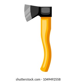 Illustration of axe on white background isolated.