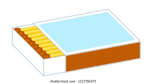 Illustration of the axonometric matches box