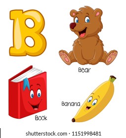 Illustration of B alphabet