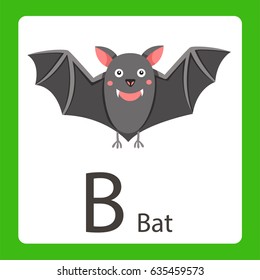 Illustration B Bat Card Stock Vector (Royalty Free) 635459573